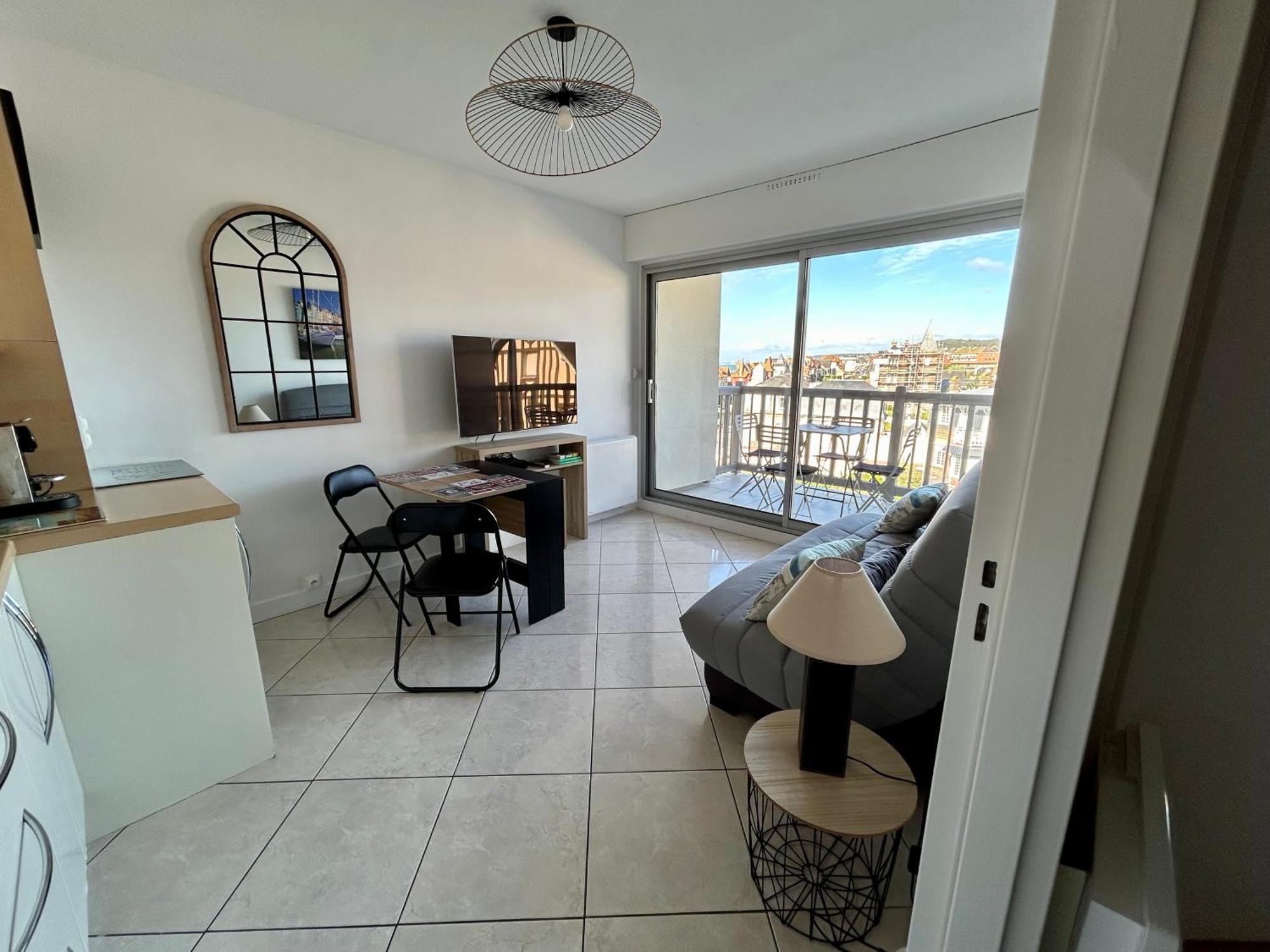 Appartement Vue Mer - 30 M De La Plage - 5 Minutes A Pied Du Centre Ville Et Du Casino ヴィレ・シュル・メール エクステリア 写真